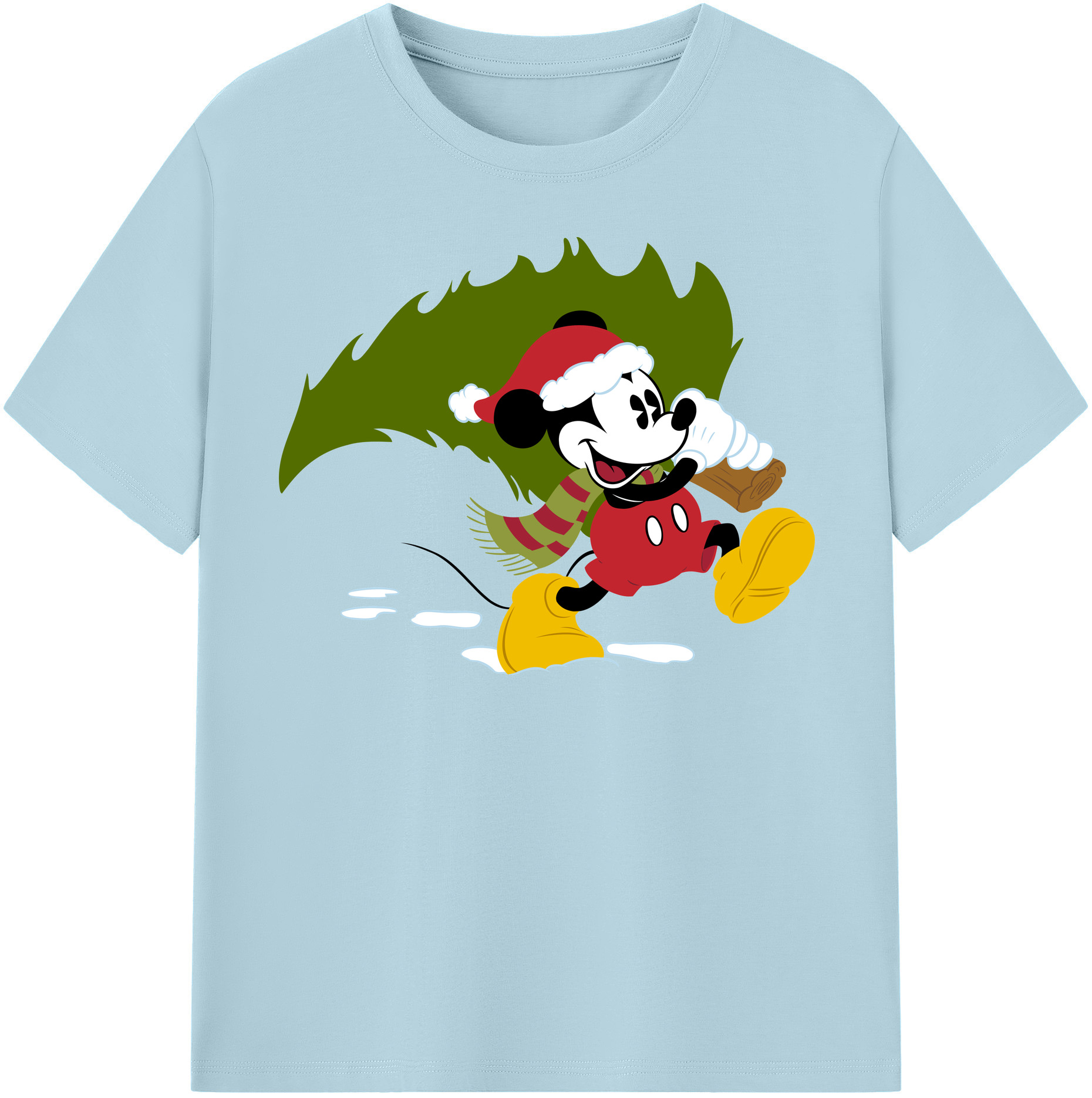 （画像用） ミッキーマウス Mickey Mouse 綿100％半袖Tシャツ（フロントプリント）